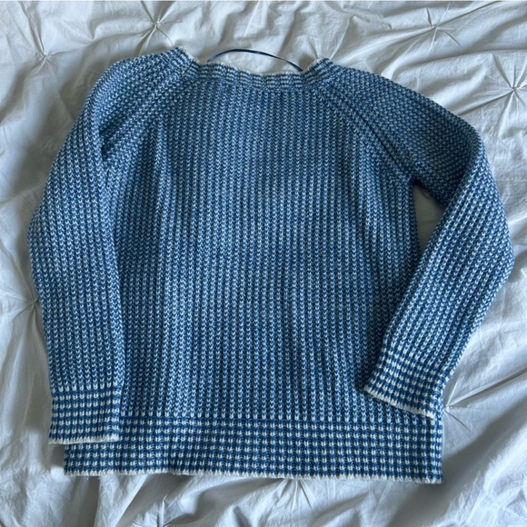 Zara Knit Womens Nautical Small Blue Patterned Women's Sweater - Picture 6 of 6